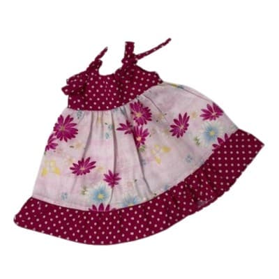 Doll Clothes Superstore Pink Floral Sundress Fits 15-16 Inch Baby as well as Cabbage Patch Kid Dolls as well