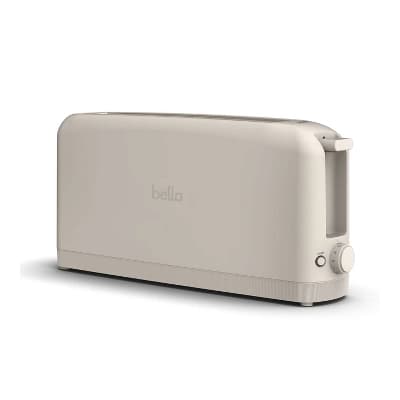bella 2-Slice Slim Toaster Oatmilk: Metal, 900W, Compact Beige Design, 2-Year Warranty, Spot Clean, 14.88" Width - Image 1