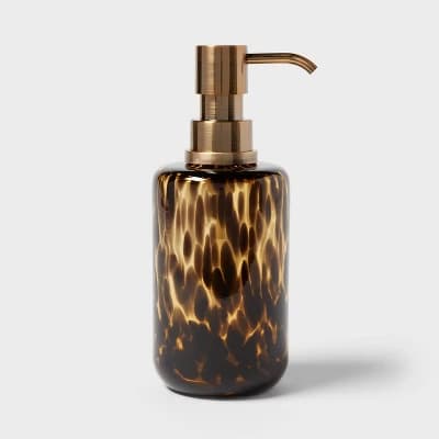 Colored Glass Tortoise Soap Pump - Threshold™ - Image 1