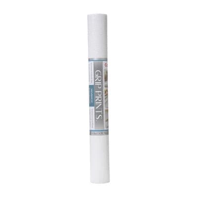 Con-Tact Brand Grip Prints Non-Adhesive Shelf Liner- White (18"x 4'): Nonskid Drawer & Cabinet Liners, Spot Clean - Image 1
