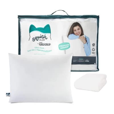 SquishPillow by Original Squishmallows Standard Firm Bed Pillow and Ultra Soft Pillowcase Cover - Image 1