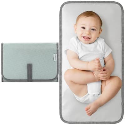 Portable Diaper Changing Pads for Newborn Girl & boy, Compact by Comfy Cubs (Earth Green, Compact) - Image 1