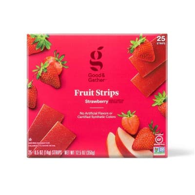 Strawberry Fruit Strips - 25ct/12.5oz - Good & Gather™ - Image 1