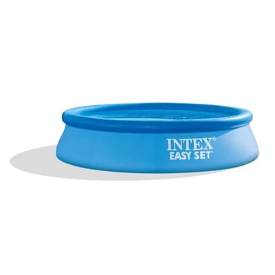 INTEX 28106EH Easy Set Inflatable Swimming Pool: 8ft x 24in – Puncture-Resistant Material – Quick Inflation – 513 Gallon Capacity – 18in Water Depth - Image 1