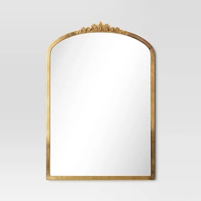 20"x30" Decorative Gold Wall Mantle Mirror Gold - Threshold™ - Image 1