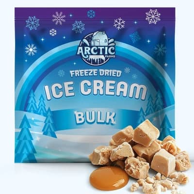 Arctic Farms Freeze Dried Ice Cream That Does Not Melt (Bits) (Salted Caramel) (1lb) - Image 1