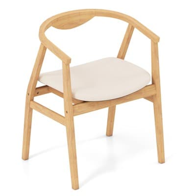 Tangkula Bamboo Armchair