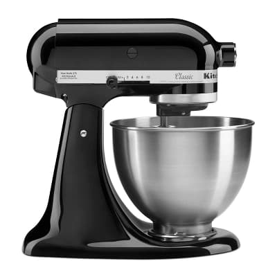 KitchenAid Classic Series 4.5qt Tilt-Head Stand Mixer - K45SSOB - Onyx Black: 10 Speeds, Metal, Dishwasher-Safe Parts - Image 1