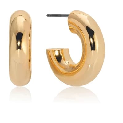 Mini Thick Classic Hoops - Ettika - Image 1
