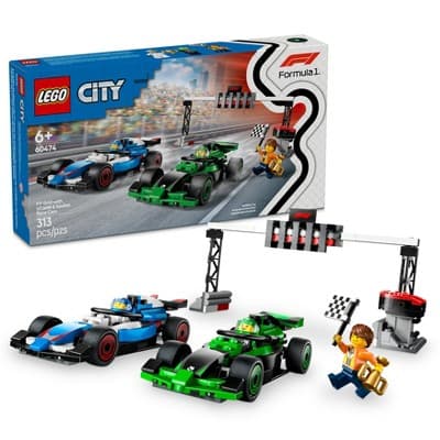 LEGO City F1 Grid with VCARB & Sauber Race Cars Toy 60474
