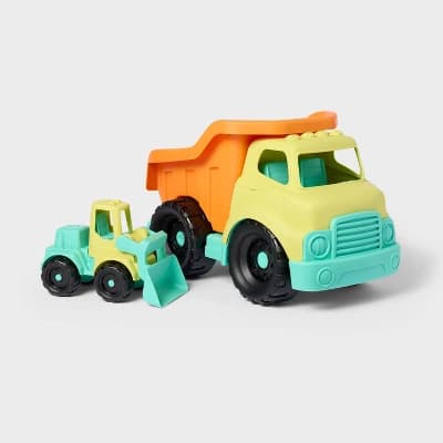 Truck Set - 2pk - Gigglescape™: Plastic Toy Vehicle Playsets, Non-Powered, Ages 2+, Includes 2 Vehicles - Image 1