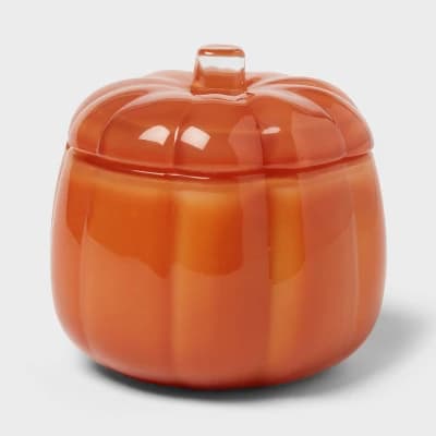 Lidded Glass Pumpkin Spice Cupcakes Jar Candle 20oz - Threshold™ - Image 1