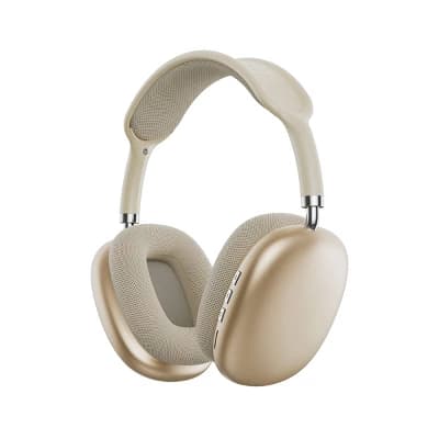 GEMS Wireless Over-Ear Headphones - Gold: USB-C, Built-In Microphone, 15-Hour Battery - Image 1