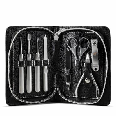 Pete & Pedro 8-Piece Stainless Steel Manicure Kit & Nail Care Set