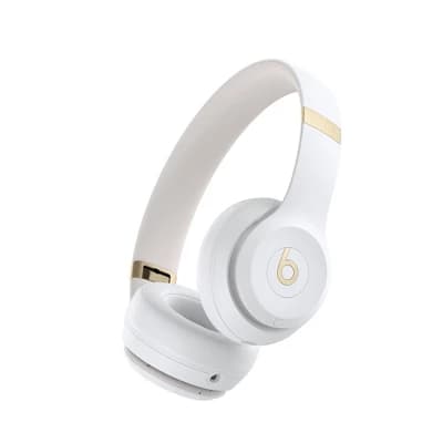 Beats Solo 4 Bluetooth Wireless On-Ear Headphones - Warm White - Image 1