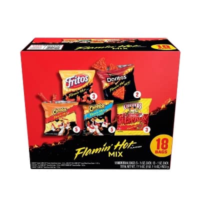 Frito-Lay Chips and Snacks Flamin' Hot Mix Variety Pack - 18ct - Image 1