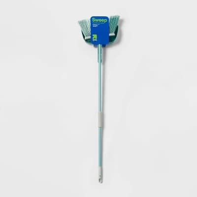 Angle Floor Broom with Clip-on Dust Pan Set - up&up™ - Image 1