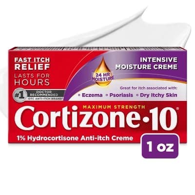 Cortizone 10 Intensive Healing Hydrocortisone Anti-Itch Creme - 1oz - Image 1