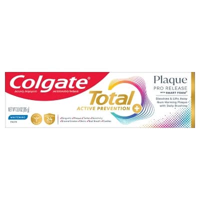 Colgate Total Plaque Pro-Release Whitening Toothpaste - 3oz - Image 1