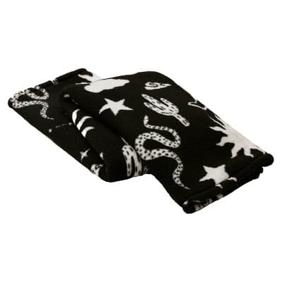 Celestial Garden Faux Shearling Black/White Throw - Image 1