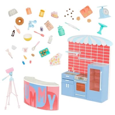 Glitter Girls Kitchen & Baking Accessories for 14" Dolls Vlog Set - Image 1