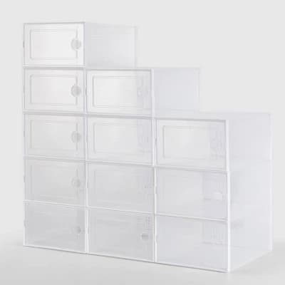 VUSIGN 9.2''X5.6'' Basic Shoe Box Storage Small Clear - Image 1