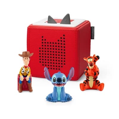 Tonies Disney Tigger, Woody and Stitch Toniebox Audio Player Bundle: Learning System Accessories for Kids, Ages 3-6, Wireless Connectivity - Image 1