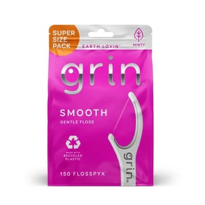 Grin Oral Care Smooth Floss Picks - 150ct - Image 1