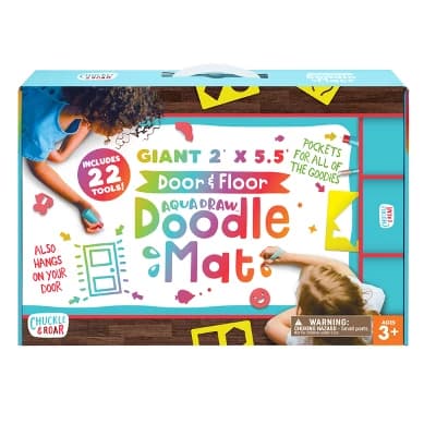 Giant Aqua Draw Door & Floor Doodle Mat with 22 Mess-Free Tools – Chuckle & Roar - Image 1