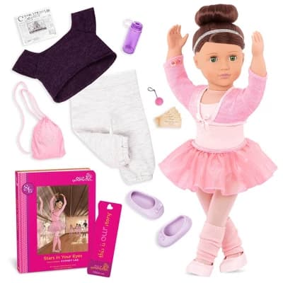 Our Generation Sydney Lee with Storybook & Outfit 18" Ballet Doll - Image 1