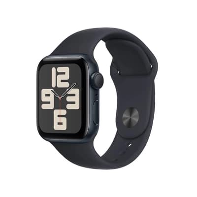 Apple Watch SE 2 GPS (2023) 40mm Midnight Aluminum Case with Midnight Sport Band - S/M - Image 1