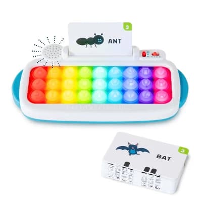 Chuckle and Roar ABC & Spelling Pop Keyboard: Preschool Language System with Animal Figure - Image 1