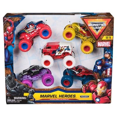 Monster Jam Marvel Heroes 5-Pack - Image 1