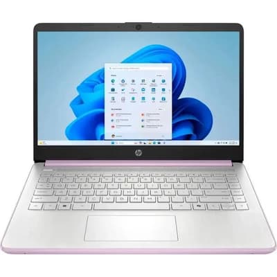 HP 14” HD Laptop, Intel Processor N150, 4GB RAM, 128GB UFS, Windows 11 Home in S Mode, Honey Lavender - Image 1