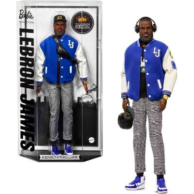 Barbie Signature LeBron James Kenbassadors Doll Collectible with Varsity Jacket Outfit and Accessories - Image 1