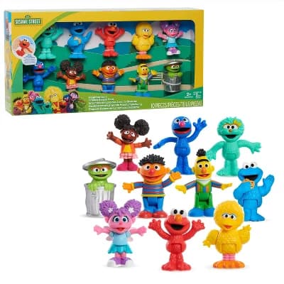 Sesame Street Neighborhood Friends Deluxe Figures 10pk (Target Exclusive) - Image 1