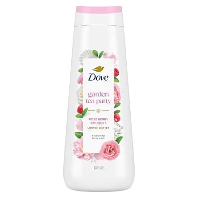 Dove Beauty Garden Tea Party Body Wash - Rose Berry Bouquet - Limited Edition - 20 fl oz - Image 1