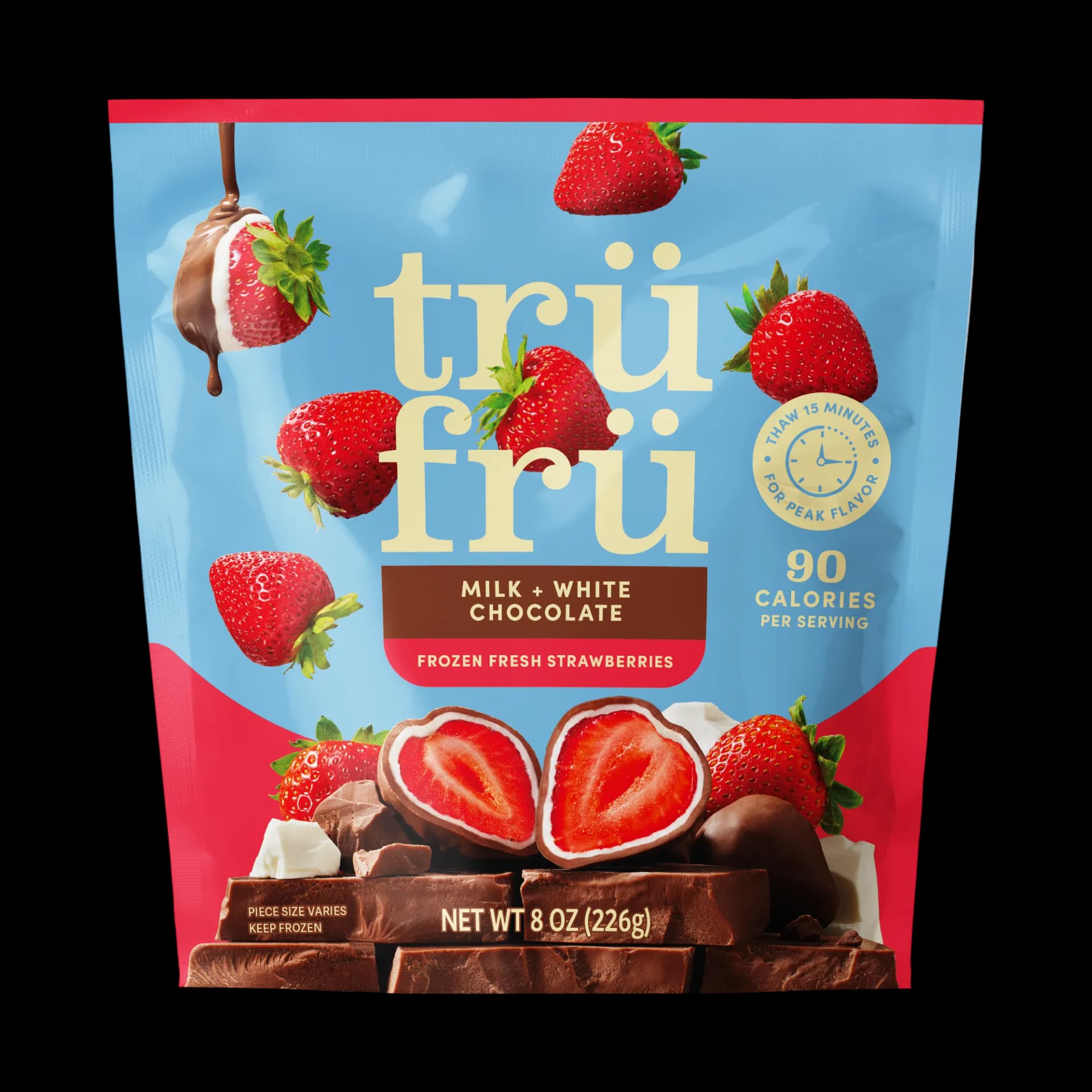 Strawberries Milk & White Chocolate 8 oz - Image 1
