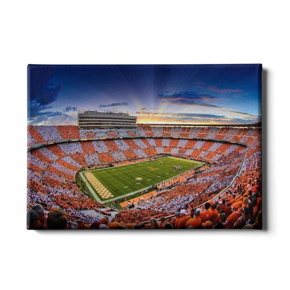  Vols | Tennessee 24x16 Checkerboard Sunset | Alumni Hall - Image 1