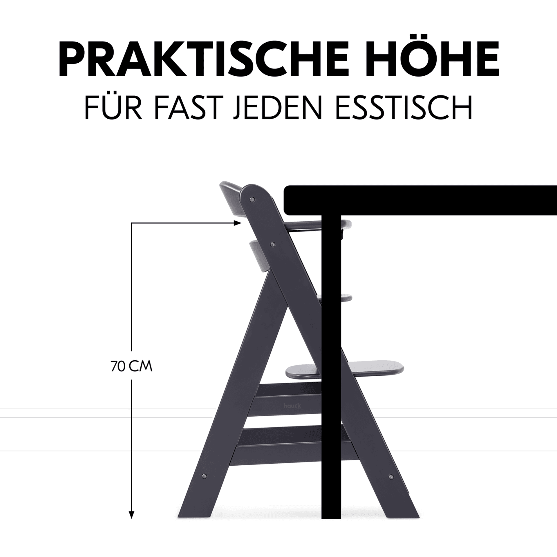 Hochstuhl mit Newborn Set Alpha+ Dark Grey thumbnail 9