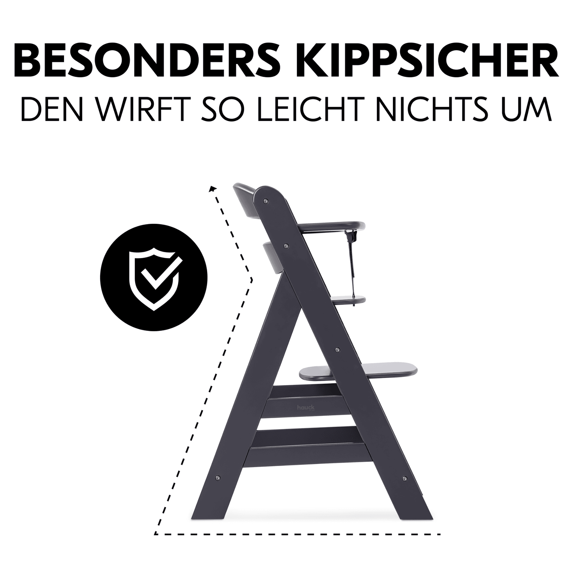 Hochstuhl mit Newborn Set Alpha+ Dark Grey thumbnail 10