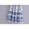 Summer Floral Smocked Dress for Women: Knotted Straps, Elastic Bust, Midi Length thumbnail 10