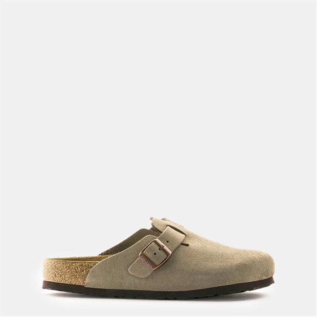 BIRKENSTOCK Boston Suede Flat Sandals - Image 1