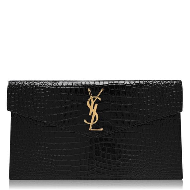 SAINT LAURENT Uptown Crocodile Clutch Bag - Image 1