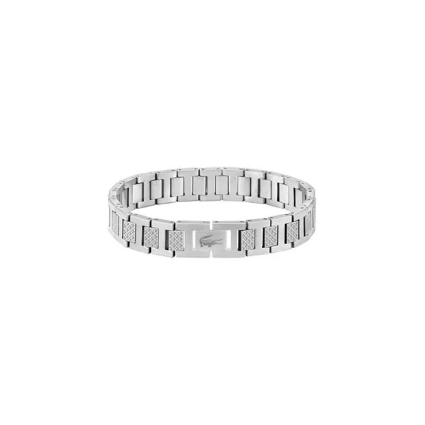 Lacoste Lacoste Mens Metropole Stainless Steel Metal Link Bracelet - Image 1