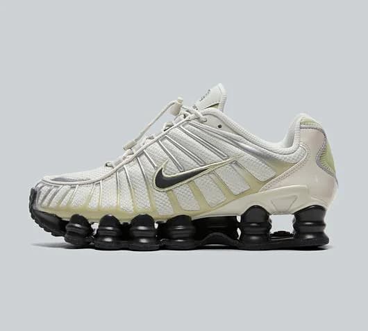 Nike Womens Shox TL Trainer | Medium Olive / Black | Footasylum thumbnail 3