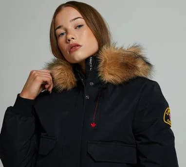 Girls Gabellia Hooded Bomber Jacket - Image 1