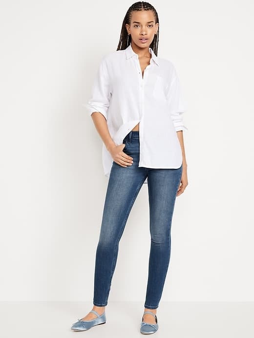 High-Waisted Super-Skinny Jeans