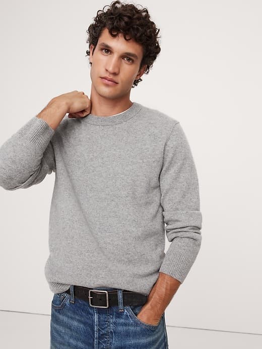 Cashmere Crew-Neck Sweater - Image 1