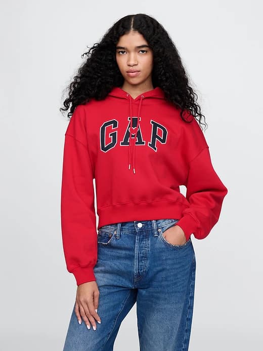 Vintage Soft Cropped Hoodie - Image 1